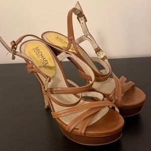 Michael Kors Brown Strappy Heels
